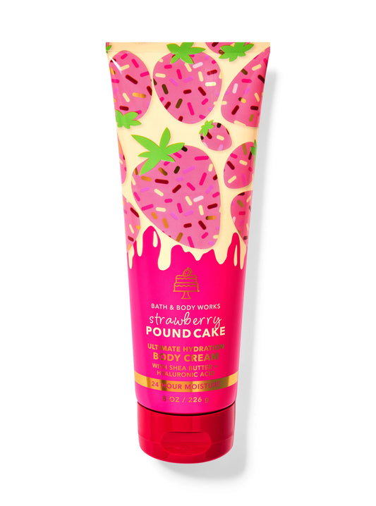 "Strawberry Pound Cake Crema de Bath & Body Works: Dulzura Irresistible en Cada Rocío 🍓🍰"