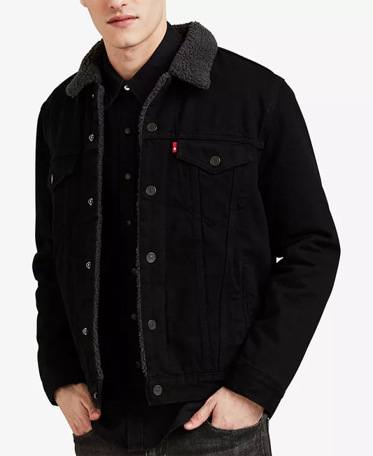 Levi´s Chaqueta vaquera estilo camionero de sherpa de corte regular para hombre Duval / OFERTA ESPECIAL