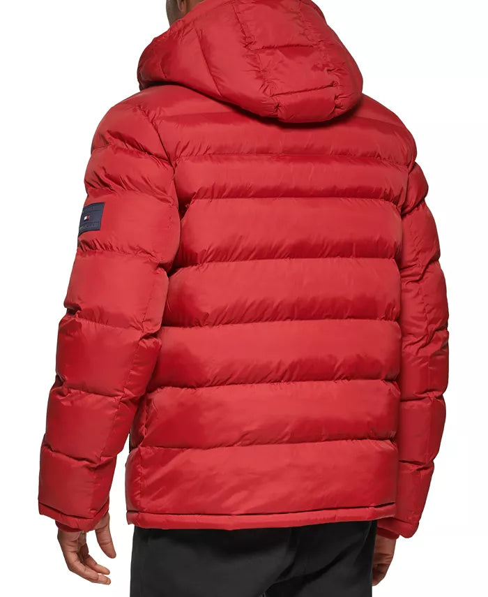 Tommy Hilfiger Chaqueta acolchada para hombre Rojo / Oferta Especial