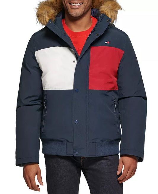 Tommy Hilfiger Abrigo de snorkel corto Azul Marino